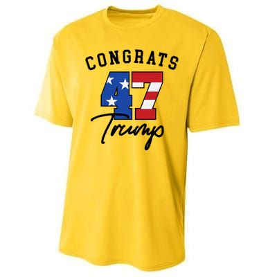 Congratulations President Trump 47 Performance Sprint T-Shirt