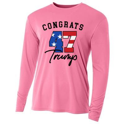 Congratulations President Trump 47 Cooling Performance Long Sleeve Crew