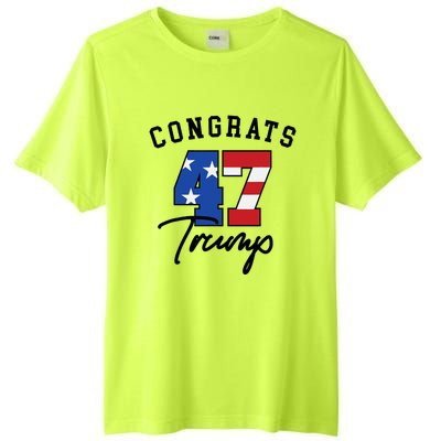 Congratulations President Trump 47 Tall Fusion ChromaSoft Performance T-Shirt