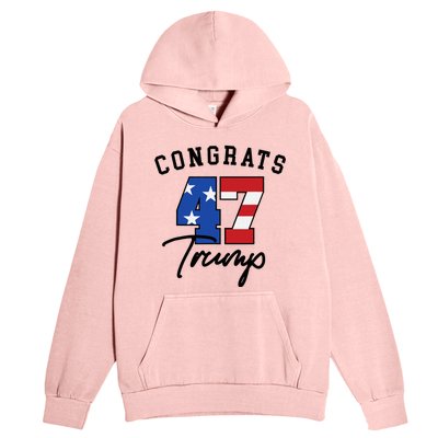 Congratulations President Trump 47 Urban Pullover Hoodie