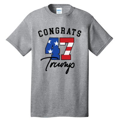 Congratulations President Trump 47 Tall T-Shirt