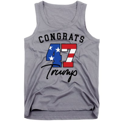 Congratulations President Trump 47 Tank Top