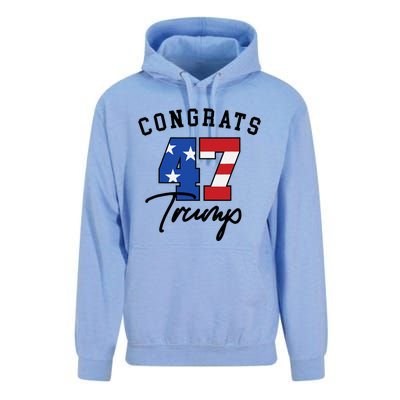 Congratulations President Trump 47 Unisex Surf Hoodie