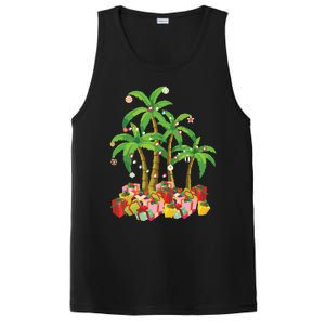 Christmas Palm Tree Tropical Xmas Coconut Lights PosiCharge Competitor Tank