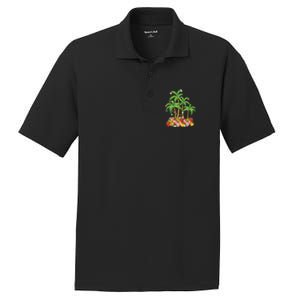 Christmas Palm Tree Tropical Xmas Coconut Lights PosiCharge RacerMesh Polo