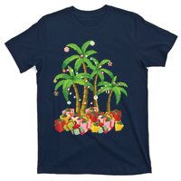 Christmas Palm Tree Tropical Xmas Coconut Lights T-Shirt