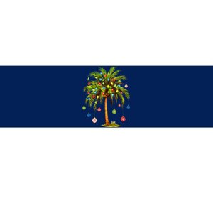 Christmas Palm Tree Light Hawaiian Tropical Xmas Bumper Sticker