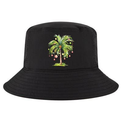 Christmas Palm Tree Tropical Christmas On The Beach Cool Comfort Performance Bucket Hat