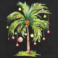 Christmas Palm Tree Tropical Christmas On The Beach Cool Comfort Performance Bucket Hat
