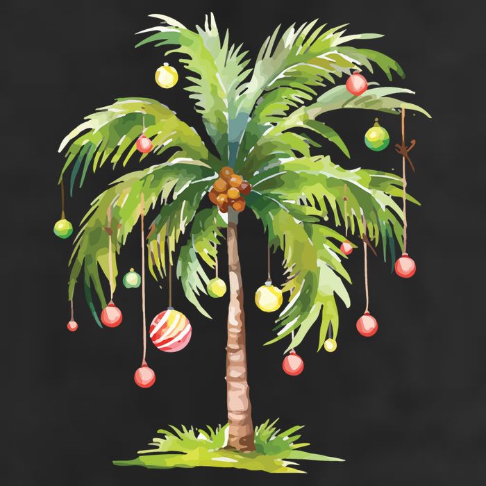 Christmas Palm Tree Tropical Christmas On The Beach Cool Comfort Performance Bucket Hat