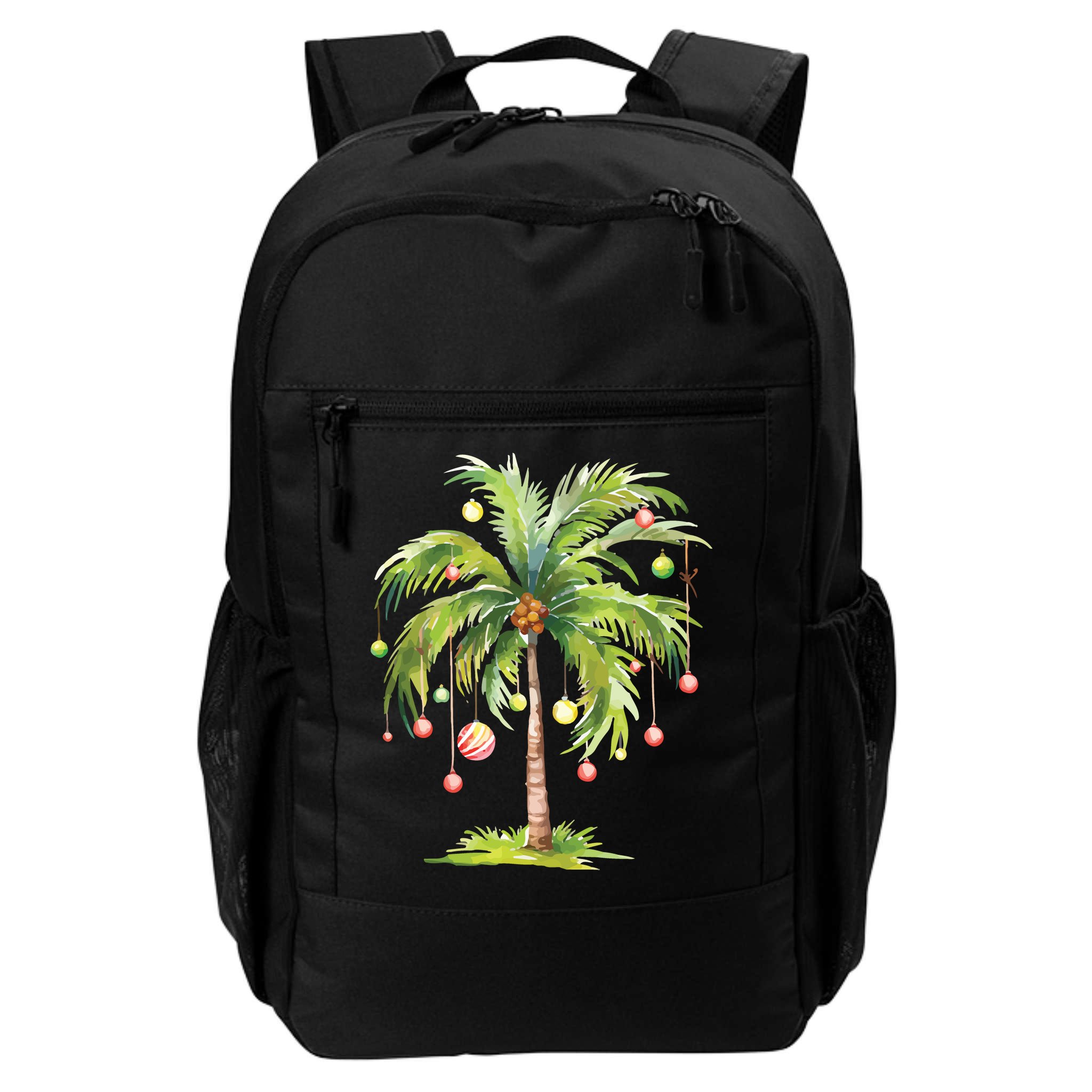 Christmas Palm Tree Tropical Christmas On The Beach Backpack