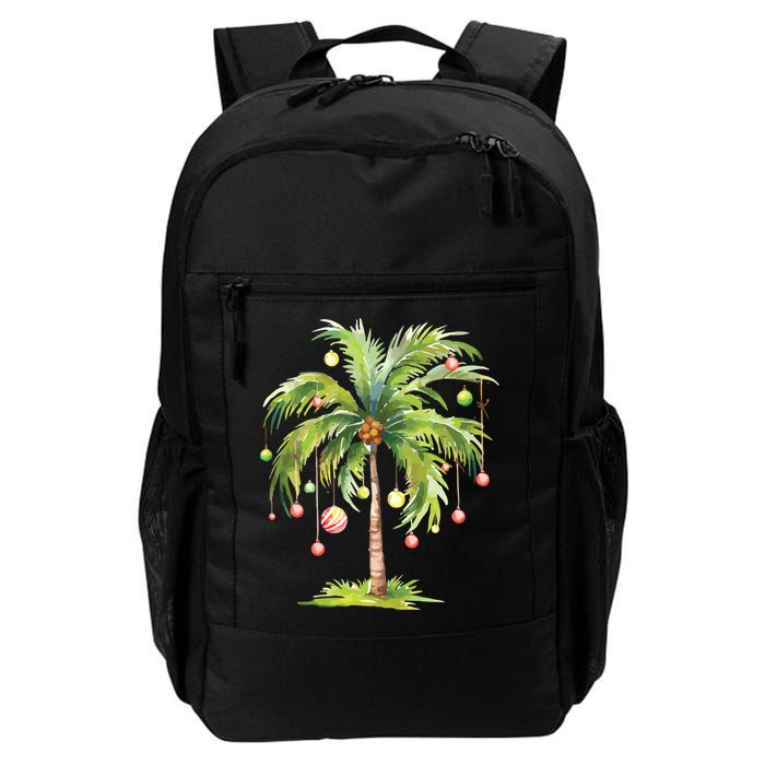 Christmas Palm Tree Tropical Christmas On The Beach Backpack