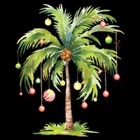 Christmas Palm Tree Tropical Christmas On The Beach Backpack