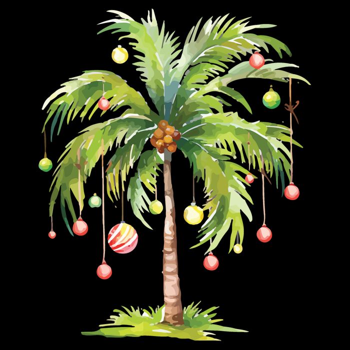 Christmas Palm Tree Tropical Christmas On The Beach Backpack