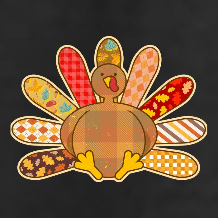 Cute Pattern Thanksgiving Turkey Adult Drive Performance Visor