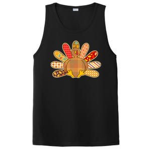 Cute Pattern Thanksgiving Turkey PosiCharge Competitor Tank