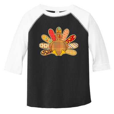 Cute Pattern Thanksgiving Turkey Toddler Fine Jersey T-Shirt