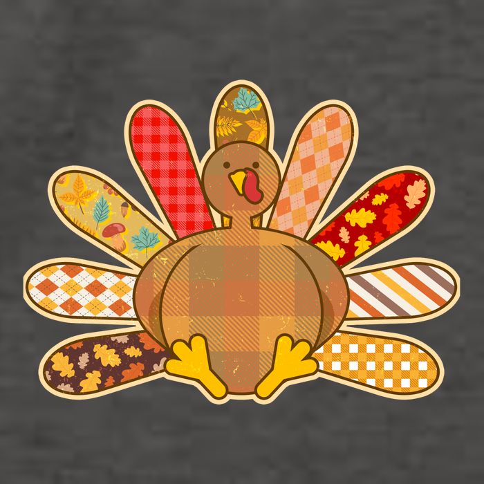 Cute Pattern Thanksgiving Turkey Vector Backpack