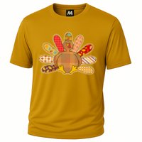 Cute Pattern Thanksgiving Turkey Cooling Performance Crew T-Shirt