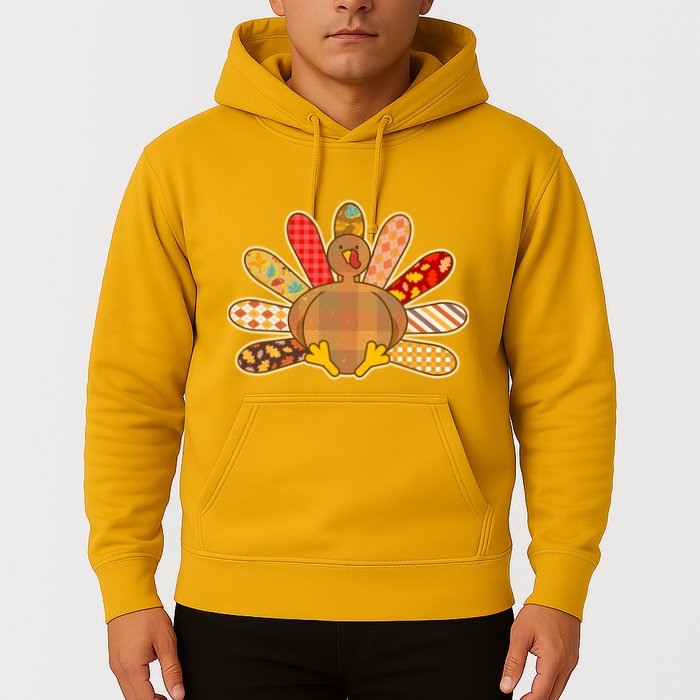 Cute Pattern Thanksgiving Turkey Hoodie