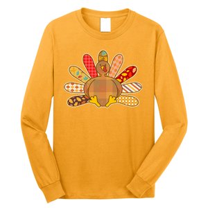 Cute Pattern Thanksgiving Turkey Long Sleeve Shirt