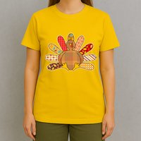 Cute Pattern Thanksgiving Turkey T-Shirt