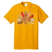 Cute Pattern Thanksgiving Turkey Tall T-Shirt