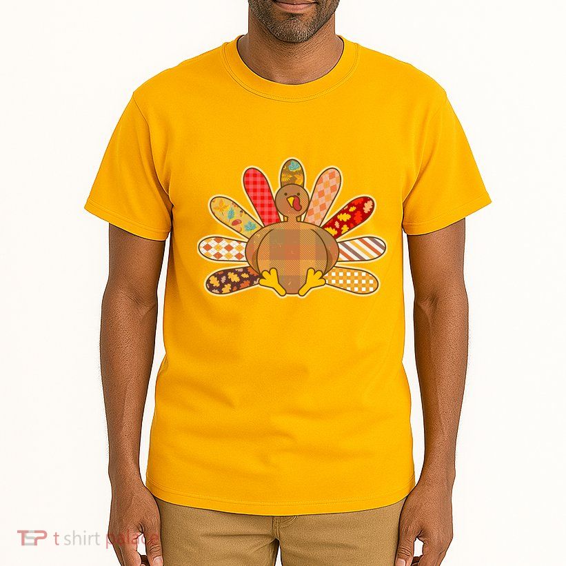 Cute Pattern Thanksgiving Turkey Tall T-Shirt