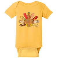 Cute Pattern Thanksgiving Turkey Baby Bodysuit