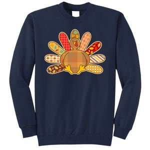 Cute Pattern Thanksgiving Turkey Tall Sweatshirt