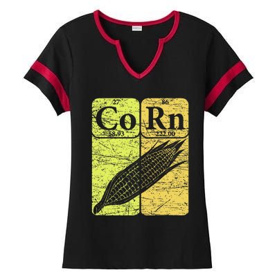 Corn Periodic Table Elements Corn Lover Ladies Halftime Notch Neck Tee