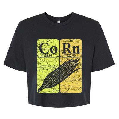 Corn Periodic Table Elements Corn Lover Bella+Canvas Jersey Crop Tee