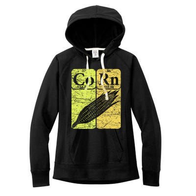 Corn Periodic Table Elements Corn Lover Women's Fleece Hoodie