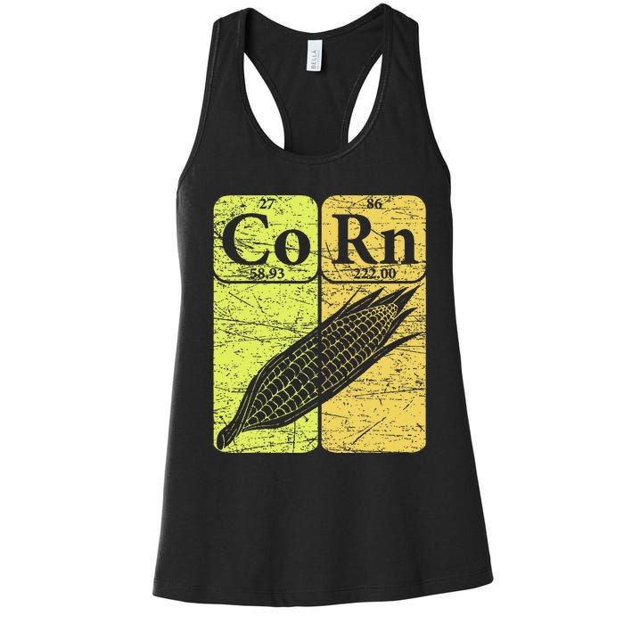 Corn Periodic Table Elements Corn Lover Women's Racerback Tank