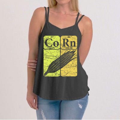 Corn Periodic Table Elements Corn Lover Women's Strappy Tank