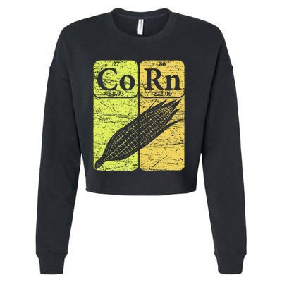 Corn Periodic Table Elements Corn Lover Cropped Pullover Crew