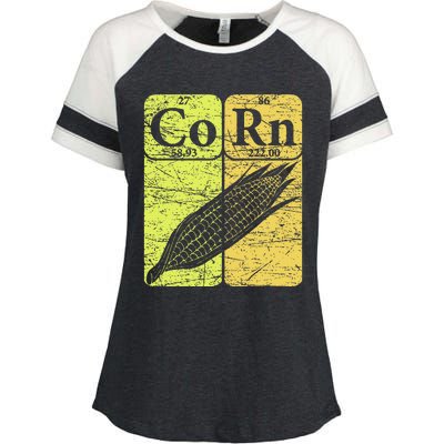 Corn Periodic Table Elements Corn Lover Enza Ladies Jersey Colorblock Tee