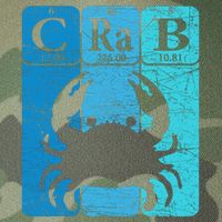 Crab Periodic Table Elements Seafood Crabbing Retro Crabber Legacy Tie Dye Trucker Hat