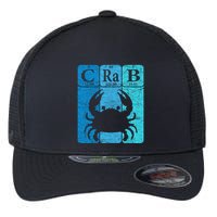 Crab Periodic Table Elements Seafood Crabbing Retro Crabber Flexfit Unipanel Trucker Cap