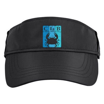 Crab Periodic Table Elements Seafood Crabbing Retro Crabber Adult Drive Performance Visor