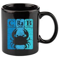 Crab Periodic Table Elements Seafood Crabbing Retro Crabber 11oz C Handle Ceramic Mug