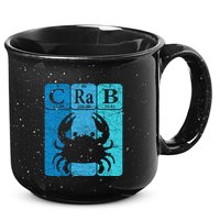 Crab Periodic Table Elements Seafood Crabbing Retro Crabber 15oz Campfire Ceramic Mug