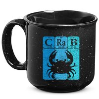 Crab Periodic Table Elements Seafood Crabbing Retro Crabber 15oz Campfire Ceramic Mug