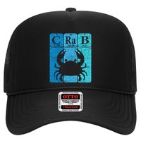 Crab Periodic Table Elements Seafood Crabbing Retro Crabber Trucker Hat