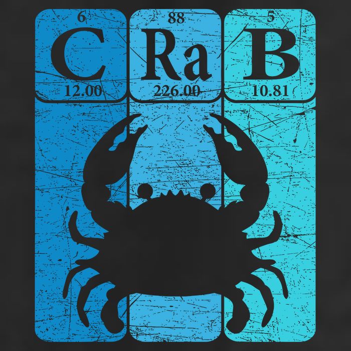 Crab Periodic Table Elements Seafood Crabbing Retro Crabber Trucker Hat