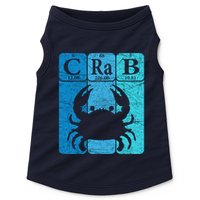 Crab Periodic Table Elements Seafood Crabbing Retro Crabber Doggie Tank