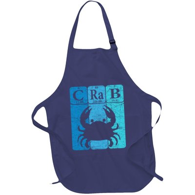 Crab Periodic Table Elements Seafood Crabbing Retro Crabber Apron
