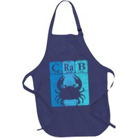 Crab Periodic Table Elements Seafood Crabbing Retro Crabber Apron