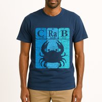 Crab Periodic Table Elements Seafood Crabbing Retro Crabber Tall T-Shirt