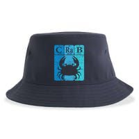 Crab Periodic Table Elements Seafood Crabbing Retro Crabber Sustainable Bucket Hat
